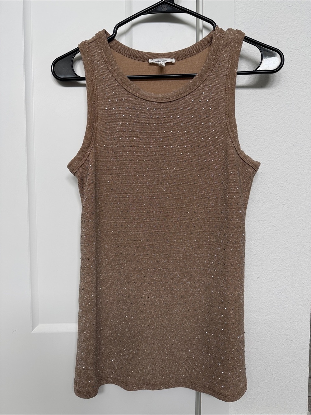 Maurices Brown Rhinestone Knit Tank - Picture 1 of 3